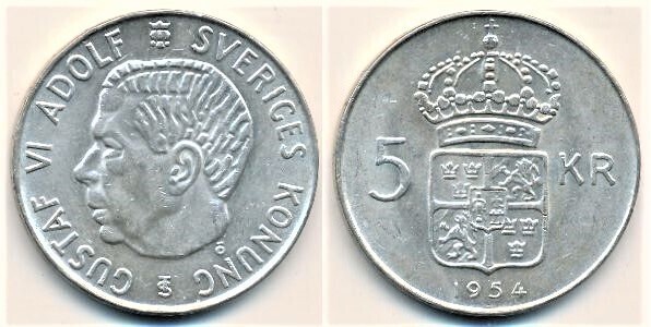 5 kronor (Gustavo VI)