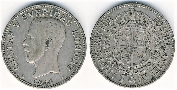 1 krona (Gustavo V)