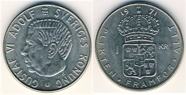 1 krona (Gustavo VI)