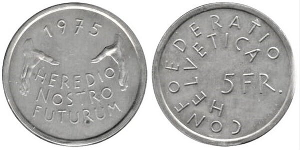 5 francs (Anno della protezione dei monumenti europei)