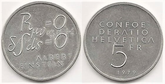 5 francs (Albert Einstein-Formula)