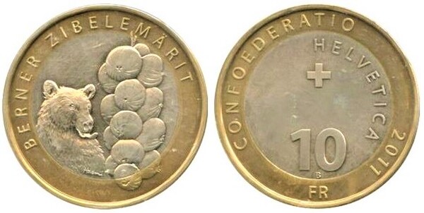 10 francs (Mercato delle cipolle di Berna)