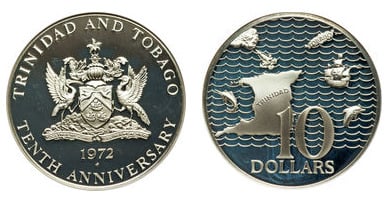10 dollari (10° anniversario dell'Indipendenza)