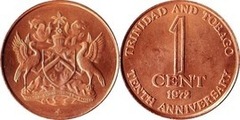 1 cent (10° anniversario dell'indipendenza)