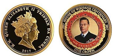 1 corona (Centenario della Casa di Windsor)