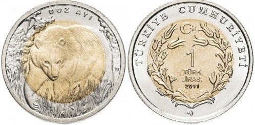 1 lira (Orso bruno)