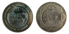 5 lire (50° anniversario della guerra di Cipro)