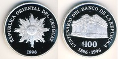 100 pesos (100° anniversario della Banca Centrale)