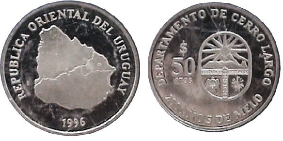 50 pesos (Bicentenario della città di Melo)