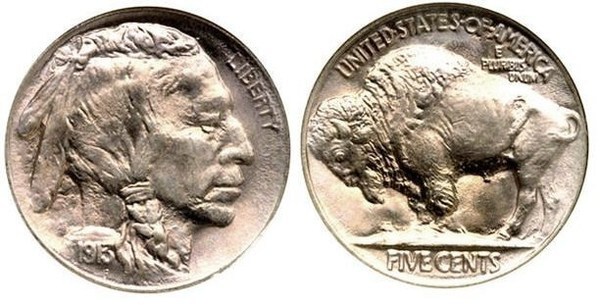 5 cents (Nickel di Buffalo)