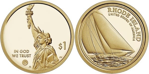 1 dollar (Innovazione - Herreshoff Reliance Yacht - Rhode Island)