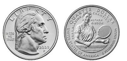 1/4 di dollaro (Althea Gibson)