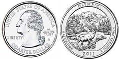 1/4 dollar (America The Beautiful - Olympic National Park, Washington)