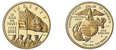 5 dollari (250° anniversario del Corpo dei Marines degli Stati Uniti)