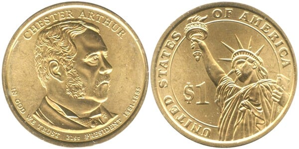 1 dollar (Presidenti degli Stati Uniti - Chester Arthur)