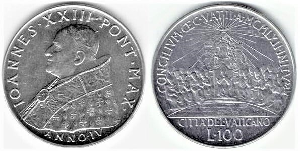 100 lire (Concilio Ecumenico Vaticano II)