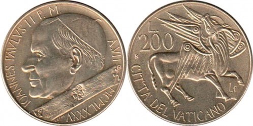 200 liras (Giovanni Paolo II)