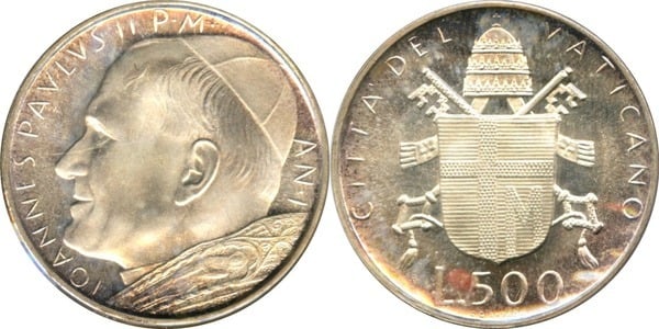 500 lire (Giovanni Paolo II)