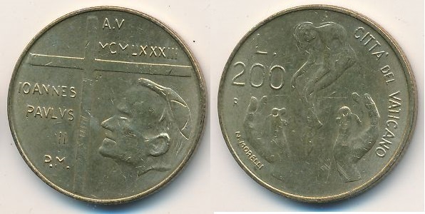 200 liras (Giovanni Paolo II)