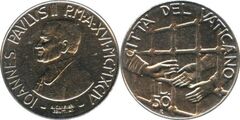 50 lire (Giovanni Paolo II)