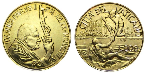 200 lire (Giovanni Paolo II)