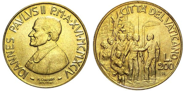 200 lire (Giovanni Paolo II)