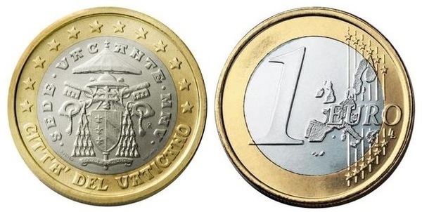 1 euro (Sede centrale Vacante)