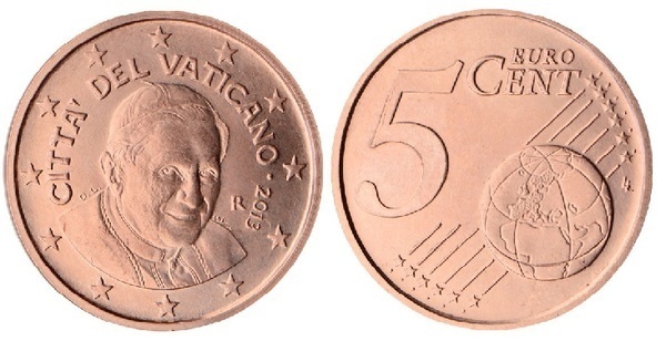 5 euro cent (Benedetto XVI)