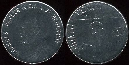 100 liras (Giovanni Paolo II)