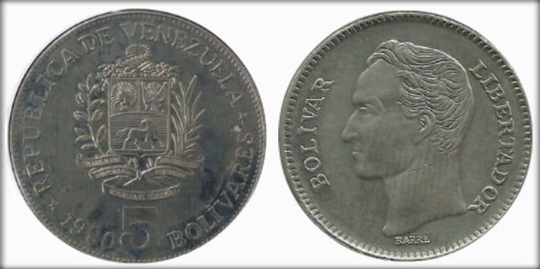 5 bolívares