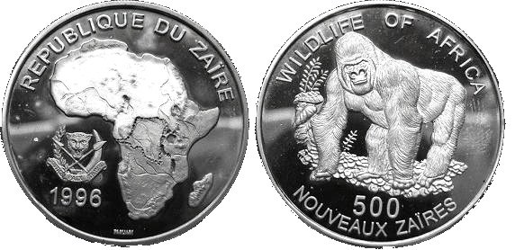 500 zaires (Gorilla)