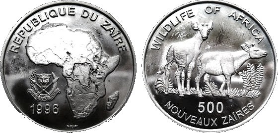 500 zaires (Okapi)