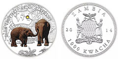1000 kwacha (Animali in via di estinzione: Elefante asiatico)