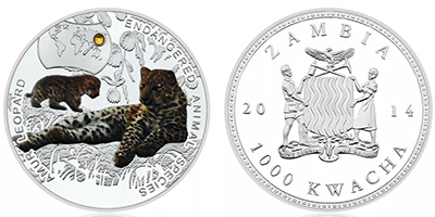 1000 kwacha (Animali in pericolo: Leopardo dell'Amur)