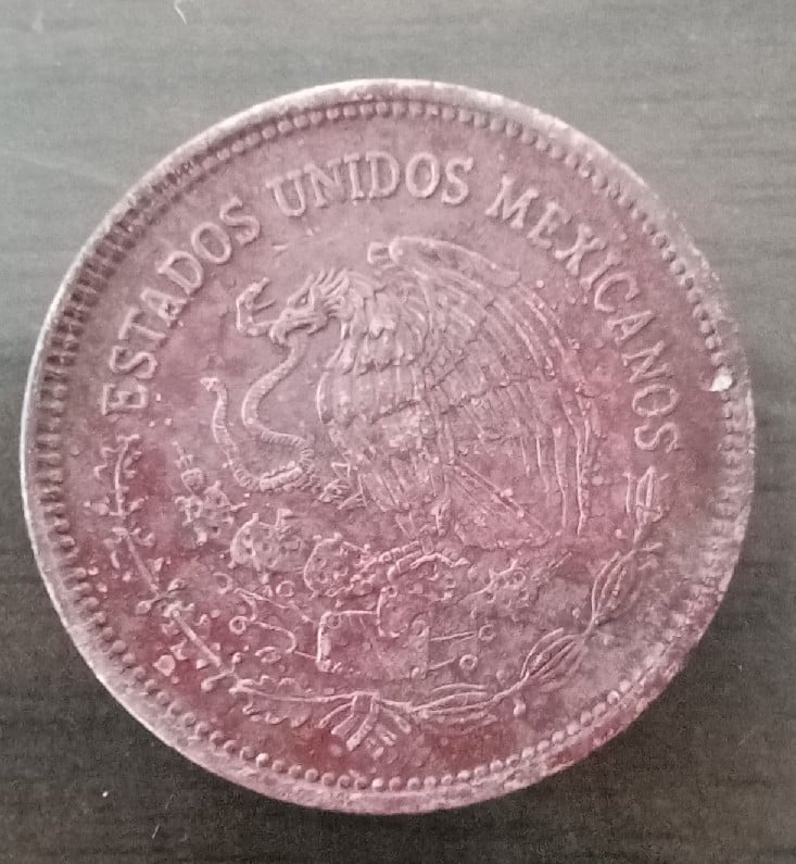 Foto 2 Moneta non identificata: Moneda de 20 centavos Cultura Olmeca 1983