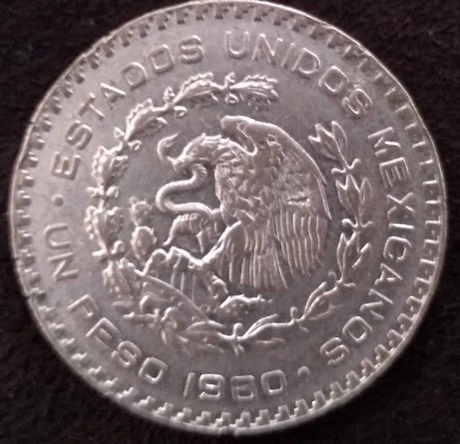 Foto 2 Moneta non identificata: PESO DE PLATA MEXICO 1960