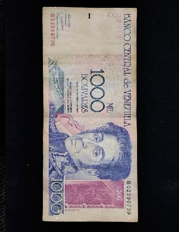 Foto 1 Moneta non identificata: BILLETE DE MIL BOLIVARES