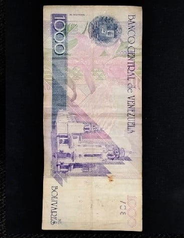Foto 2 Moneta non identificata: BILLETE DE MIL BOLIVARES