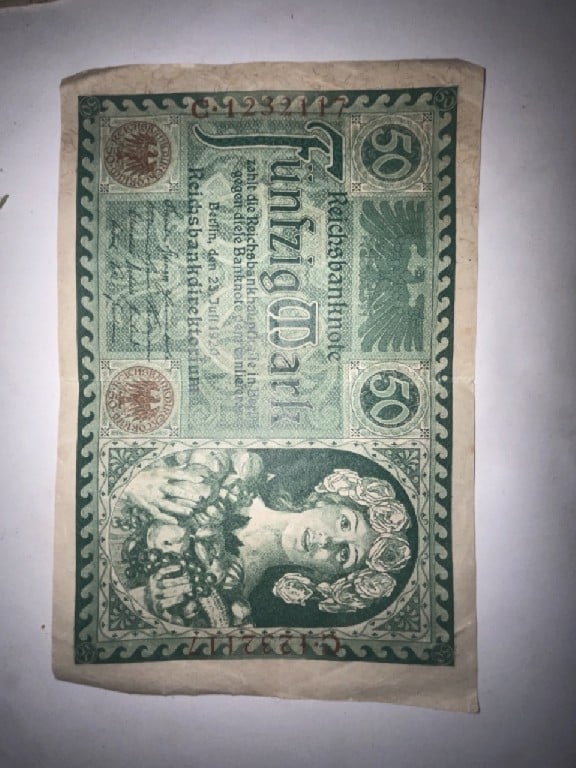 Foto 1 Moneta non identificata: billete alemania