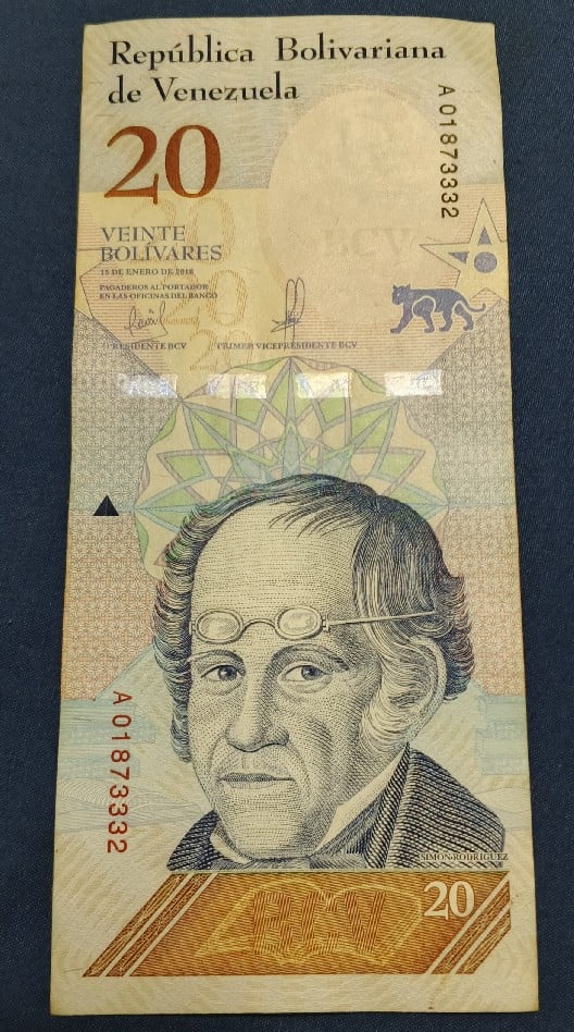 Foto 1 Moneta non identificata: Billete de 20 bolivares