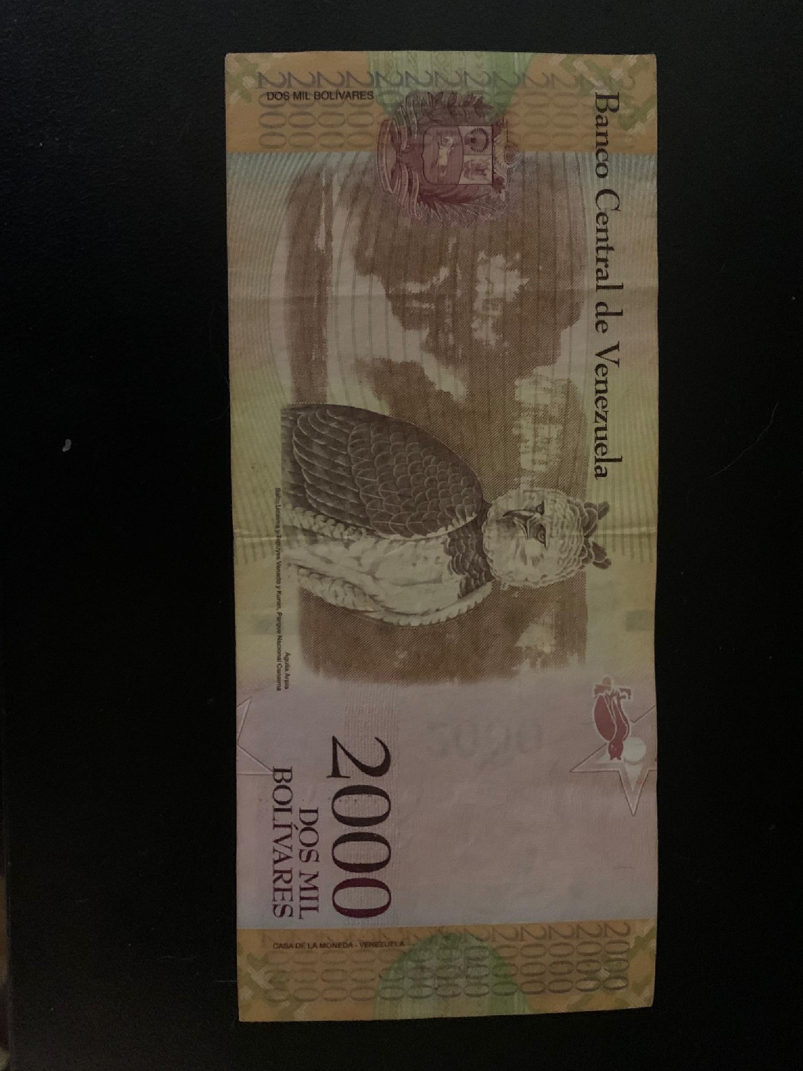 Foto 2 Moneta non identificata: Billete de Dos Mil Bolívares