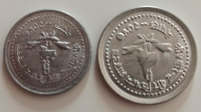 Foto 1 Moneta non identificata: Alguien sabe el país de estas monedas?