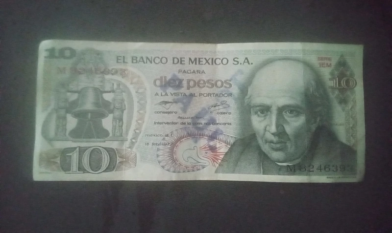 Foto 2 Moneta non identificata: Billetes mexicanos