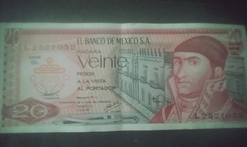 Foto 1 Moneta non identificata: Billetes mexicanos