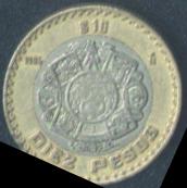 Foto 1 Moneta non identificata: Moneda de 10 pesos de México de 1996