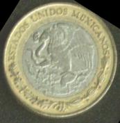 Foto 2 Moneta non identificata: Moneda de 10 pesos de México de 1996