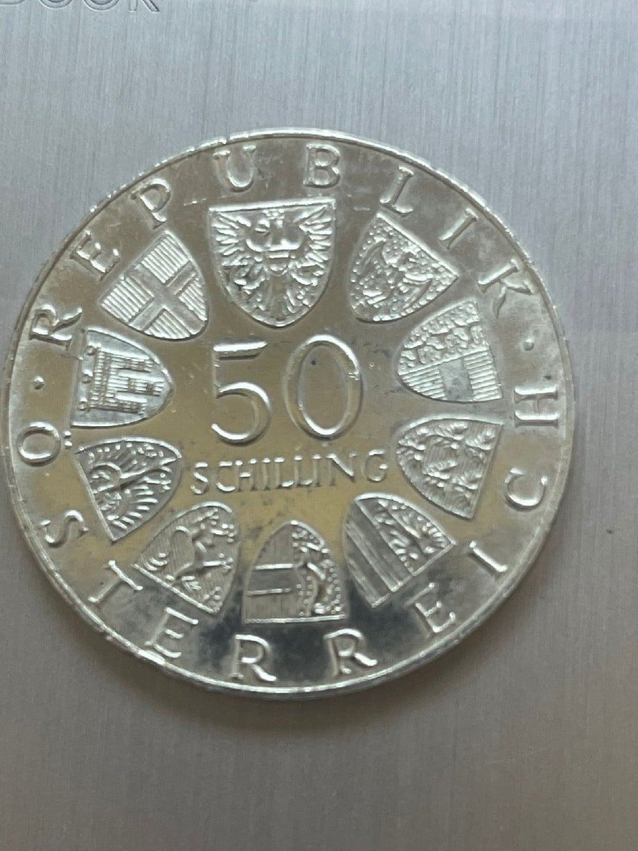 Foto 1 Moneta non identificata: Austria 50 Chelines, Muestra Floral Internacional de Viena