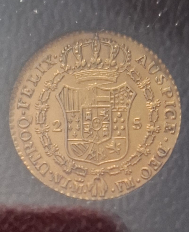 Foto 2 Moneta non identificata: 2 escudos carlos IIII 1800