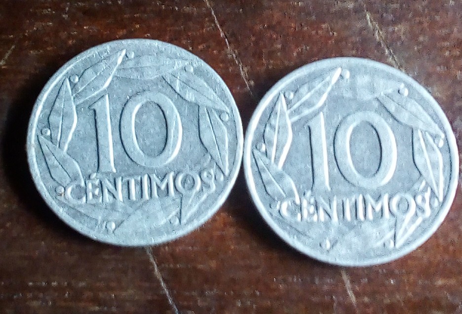Foto 2 Moneta non identificata: 2 Moneda de 10 centímos