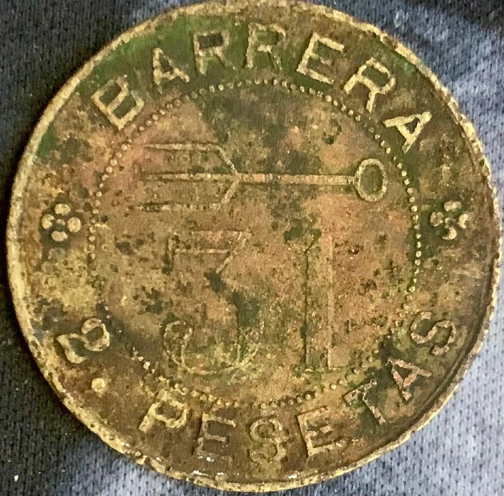 Foto 1 Moneta non identificata: 2. PESETAS - BARRERA